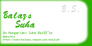 balazs suha business card